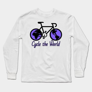 Cycle the Purple World Long Sleeve T-Shirt